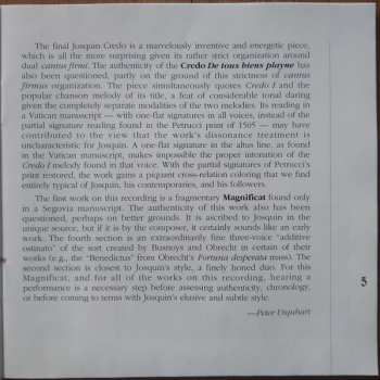 CD Johannes Ockeghem: The Early Josquin: Missa "L'ami Baudechon" And Other Works By Josquin DesPrez And Johannes Ockeghem