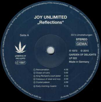 LP Joy Unlimited: Reflections LTD | NUM