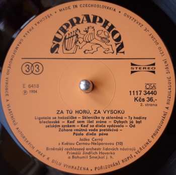 LP Brněnský Rozhlasový Orchestr Lidových Nástrojů: Za Tú Horú, Za Vysokú (Songs From The South Moravia)