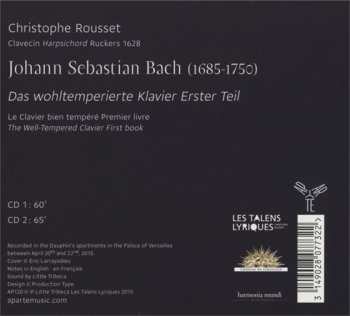 2CD Johann Sebastian Bach: Das Wohltemperierte Klavier 1. Teil