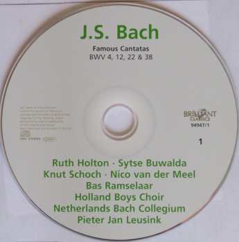 5CD Johann Sebastian Bach: Famous Cantatas