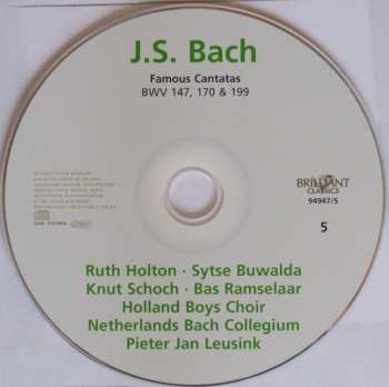 5CD Johann Sebastian Bach: Famous Cantatas