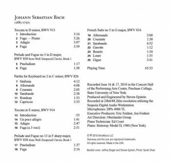 CD Johann Sebastian Bach: Bach On A Steinway
