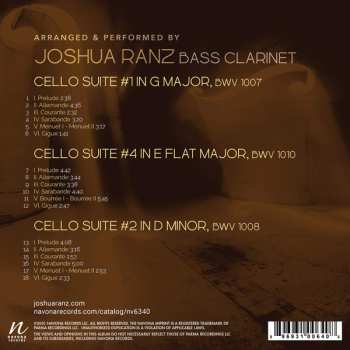CD Johann Sebastian Bach: Three Cello Suites