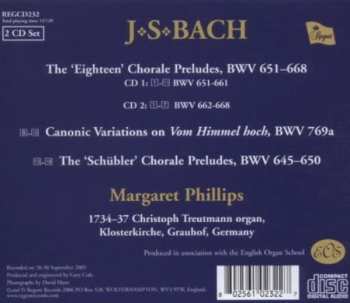 2CD Johann Sebastian Bach: The ‘Eighteen’ Chorale Preludes, BWV 651-668 / Canonic Variations On Vom Himmel Hoch, BWV 769a / The ‘Schübler’ Chorale Preludes, BWV 645-650