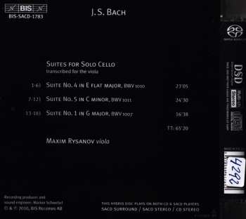 SACD Johann Sebastian Bach: Suites Nos 1, 4 & 5