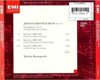 CD Johann Sebastian Bach: Cello-Suiten 1, 4 & 5