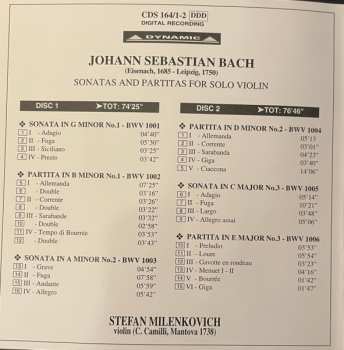 2CD/Doos Johann Sebastian Bach: Sonatas And Partitas For Solo Violin
