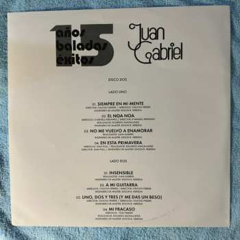 2LP Juan Gabriel: 15 Años Baladas Exitos
