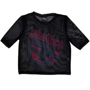 Merch Judas Priest: Judas Priest Ladies Crop Top: Screaming For Vengeance (mesh) (xx-small) XXS