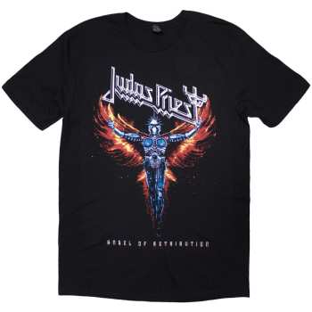 Merch Judas Priest: Judas Priest Unisex T-shirt: Angel Of Retribution Tracklst (back Print) (black) (small) S