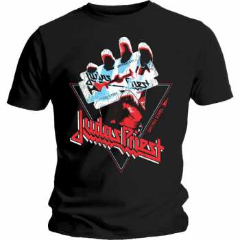 Merch Judas Priest: T-shirt British Steel Hand Triangle 