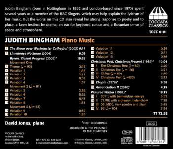 CD Judith Bingham: Piano Music
