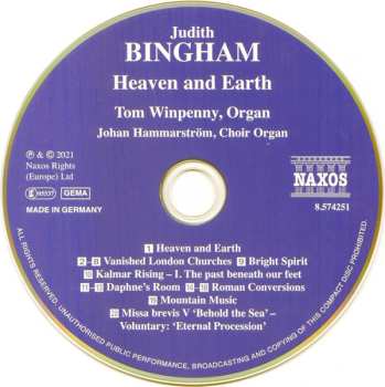 CD Tom Winpenny: Heaven And Earth