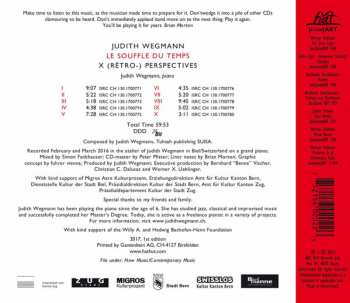 CD Judith Wegmann: Le Souffle Du Temps - X (Rétro-) Perspectives