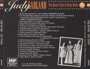 4CD/Doos Judy Garland: Lost Tracks 1929 - 1959