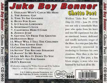 CD Juke Boy Bonner: Ghetto Poet