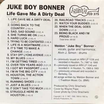 CD Juke Boy Bonner: Life Gave Me A Dirty Deal