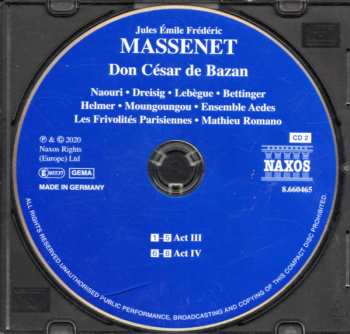2CD Jules Massenet: Don César De Bazan