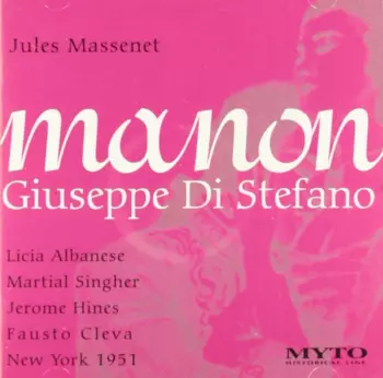 Giuseppe Di Stefano: Manon (1951, New York)