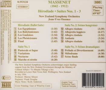 CD Jules Massenet: Orchestral Suites: Hérodiade (Ballet Suite) • Suite No. 1 • Scènes Hongroises • Scènes Dramatiques
