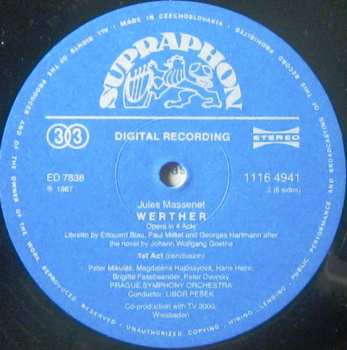 3LP/Doos Pavel Kühn: Werther - Opera In 4 Acts