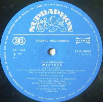 3LP/Doos Pavel Kühn: Werther - Opera In 4 Acts