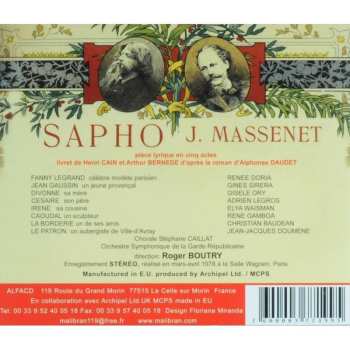 2CD Jules Massenet: Sapho