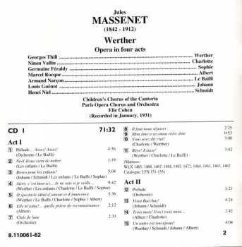 2CD Jules Massenet: Werther