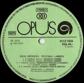 LP Júlia Hečková: Spútaná Láskou