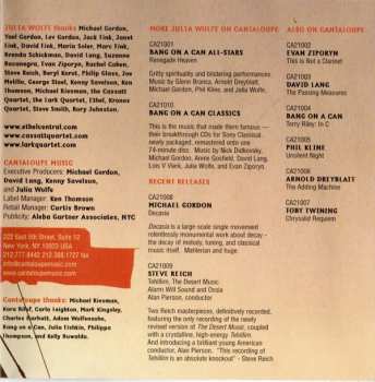 CD Julia Wolfe: The String Quartets