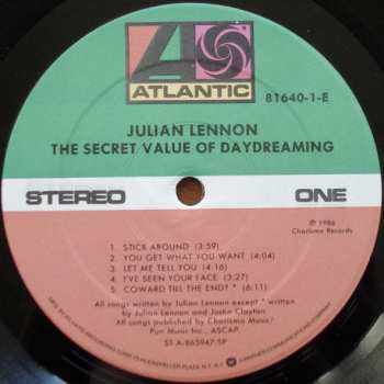 LP Julian Lennon: The Secret Value Of Daydreaming