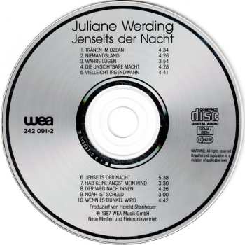 CD Juliane Werding: Jenseits Der Nacht