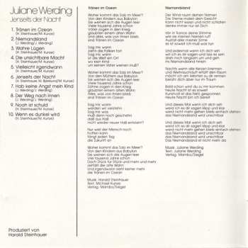 CD Juliane Werding: Jenseits Der Nacht