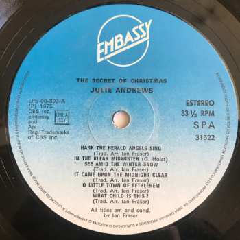 LP Julie Andrews: The Secret Of Christmas