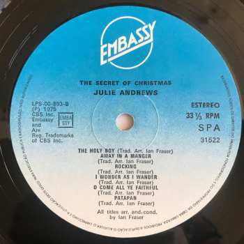 LP Julie Andrews: The Secret Of Christmas