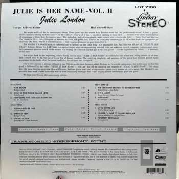 2LP Julie London: Julie Is Her Name Volume II