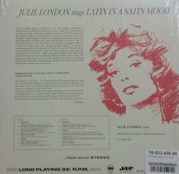 LP Julie London: Julie London Sings Latin In  A Satin Mood LTD