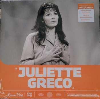 LP Juliette Gréco: Live  In Paris 1957-1961