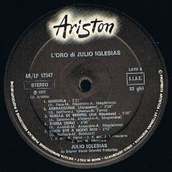 LP Julio Iglesias: L'Oro Di Julio Iglesias