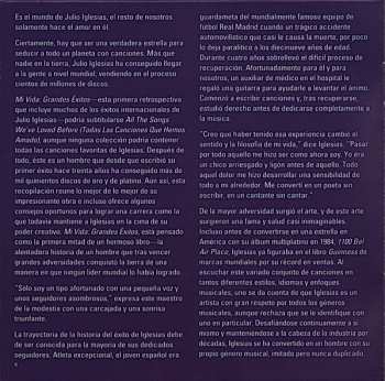 2CD Julio Iglesias: Mi Vida: Grandes Éxitos