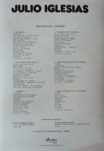 3LP/Doos Julio Iglesias: Special