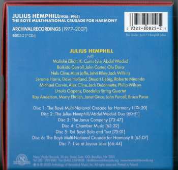 7CD/Doos Julius A Hemphill: The Boyé Multi-National Crusade For Harmony (Archival Recordings (1977-2007))