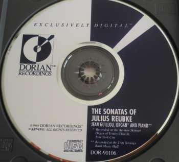 CD Julius Reubke: The Sonatas of Julius Reubke - Jean Guillou Organ and Piano