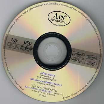 SACD Barockorchester L'Arpa Festante: Cello Concertos And Fantasy