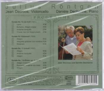 CD Julius Röntgen: 3 Cellosonatas...Vol 3