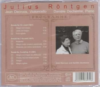 CD Julius Röntgen: 3 Cellosonates ...vol 2