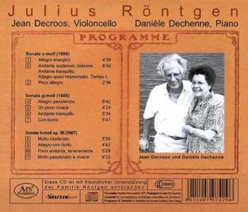 CD Julius Röntgen: Cellosonatas ... A Tribute To Pablo Casals