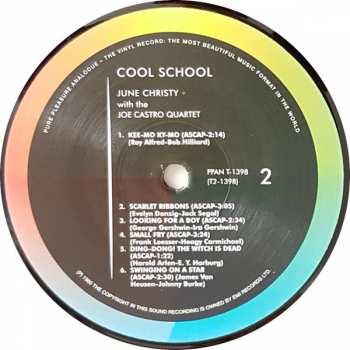 LP June Christy: The Cool School LTD