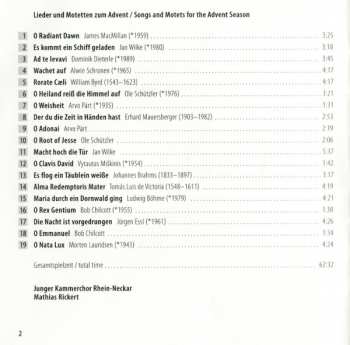 CD Junger Kammerchor Rhein-Neckar: Advent